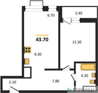 Планировка квартиры, ID 314679