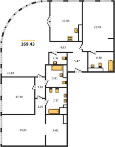 Планировка квартиры, ID 106318