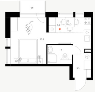 Планировка квартиры, ID 435969