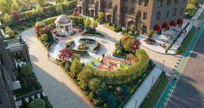 Планировка однокомнатной(квартира) площадью 38.3 квадратных метров в ЖК “ЖК Театральный квартал”