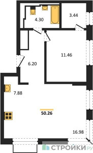 Планировка квартиры, ID 457978