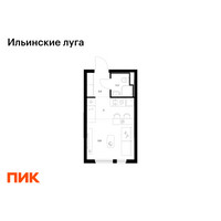 Планировка студии(квартира) площадью 19.9 квадратных метров в “ЖК Ильинские луга”