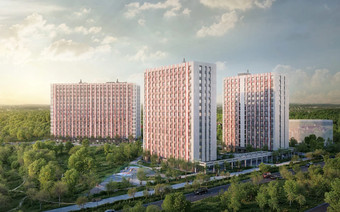 Общий вид ЖК “Ольховый Квартал”