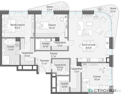 Планировка квартиры, ID 382167