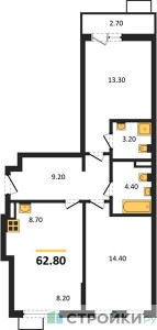 Планировка квартиры, ID 349943