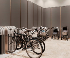 Зона хранения колясок и велосипедов в Клубном доме "Чистые пруды"