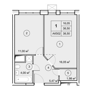 Планировка квартиры, ID 317926