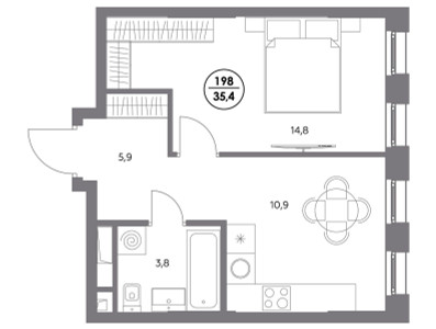 Планировка квартиры, ID 521930