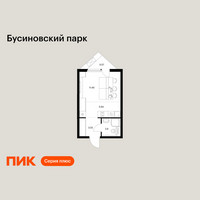 Планировка студии(квартира) площадью 24.12 квадратных метров в “ЖК Бусиновский парк”