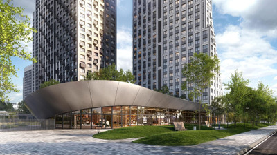 Планировка 4+ комнатной(квартира) площадью 80 квадратных метров в ЖК “ЖК Левел Звенигородская”