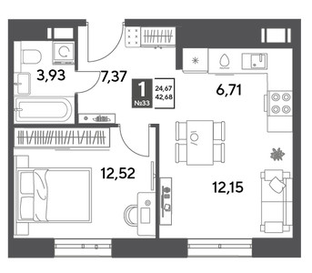 Планировка квартиры, ID 496612