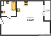 Планировка квартиры Студия (Квартиры)35