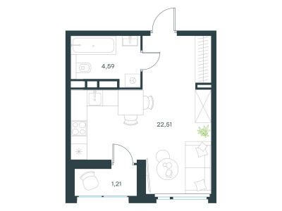 Планировка квартиры, ID 545066