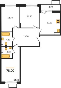 Планировка квартиры, ID 134197