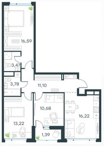 Планировка квартиры, ID 491058