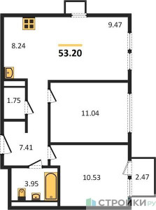 Планировка квартиры, ID 145790