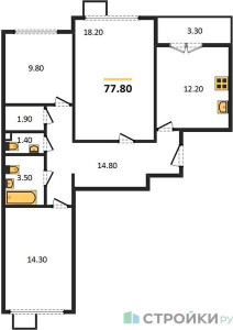 Планировка квартиры, ID 245651