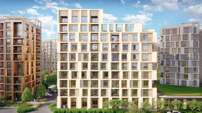 Планировка однокомнатной(квартира) площадью 44.43 квадратных метров в ЖК “СберСити в Рублево-Архангельском”