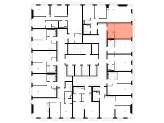 Планировка студии(квартира) площадью 23.4 квадратных метров в ЖК “ЖК 2-й Иртышский”