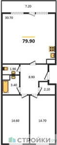 Планировка квартиры, ID 155644