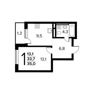Планировка квартиры, ID 550375