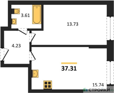 Планировка квартиры, ID 537254