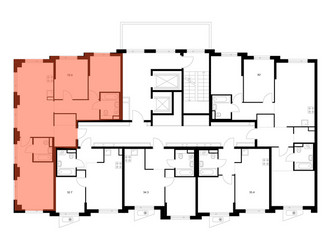 Планировка трехкомнатной(квартира) площадью 78.9 квадратных метров в ЖК “ЖК Онежский вал”
