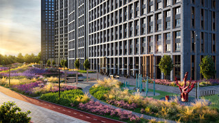 Придомовая территория в ЖК “МелиСад”