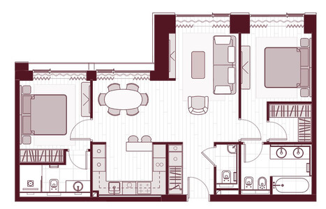 Планировка квартиры, ID 185057