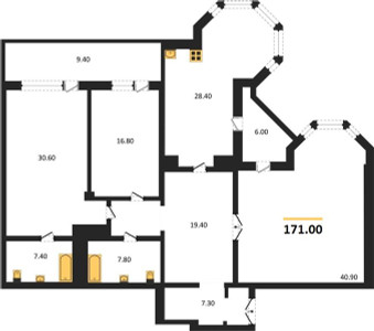 Планировка квартиры, ID 101489