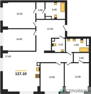 Планировка квартиры, ID 530567