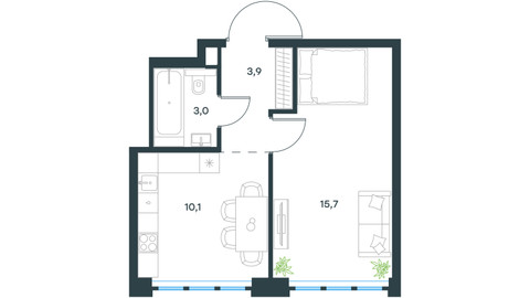 Планировка квартиры, ID 527898