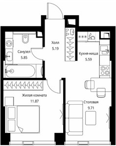 Планировка квартиры, ID 271361