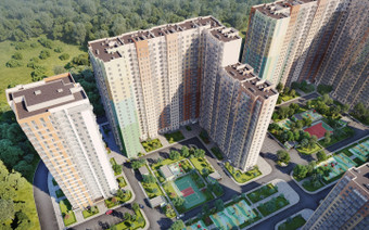 ЖК Мир Митино и детская площадка