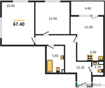 Планировка квартиры, ID 479444