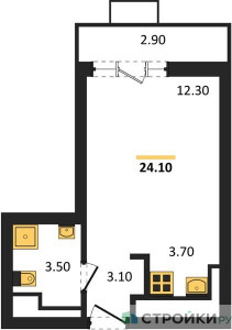 Планировка квартиры, ID 265581