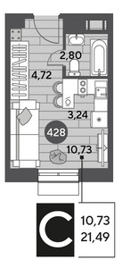 Планировка квартиры, ID 446531