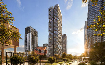 Общий вид ЖК "Акценты"