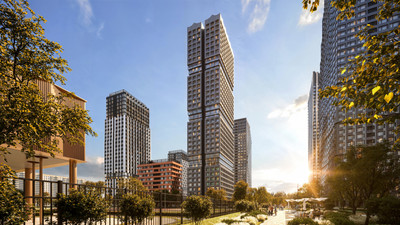 Планировка однокомнатной(квартира) площадью 44 квадратных метров в ЖК “Акценты”