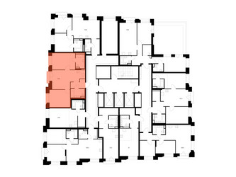 Планировка двухкомнатной(квартира) площадью 58.7 квадратных метров в ЖК “ЖК Онежский вал”