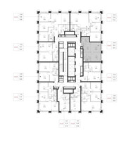 Планировка однокомнатной(квартира) площадью 39.1 квадратных метров в “ЖК SET (Сет)”