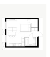 Планировка однокомнатной(квартира) площадью 32 квадратных метров в “ЖК Яуза Парк (Мытищи)”