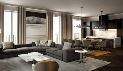 Планировка студии(апартаменты) площадью 36.6 квадратных метров в ЖК “ЖК Vesper Tverskaya”