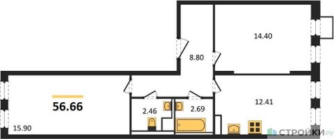 Планировка квартиры, ID 108706