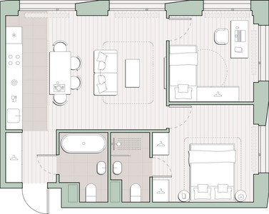 Планировка квартиры, ID 531773