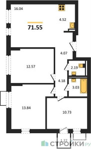 Планировка квартиры, ID 458942