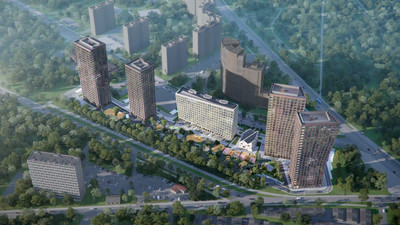 Планировка студии(квартира) площадью 45.3 квадратных метров в ЖК “ЖК AFI Park Воронцовский (Афи Парк)”