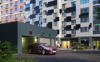 Выезд из паркинга