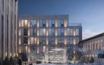 ЖК "Садовническая 69" в вечернее время