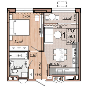 Планировка квартиры, ID 498624